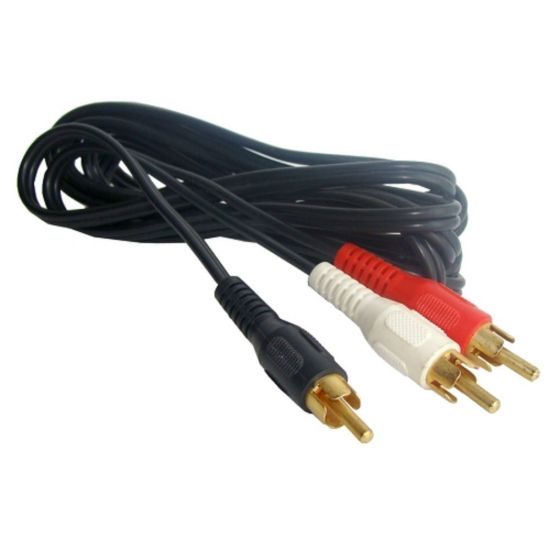 CABO 2RCA X 1RCA 1,50 MTS GOLD