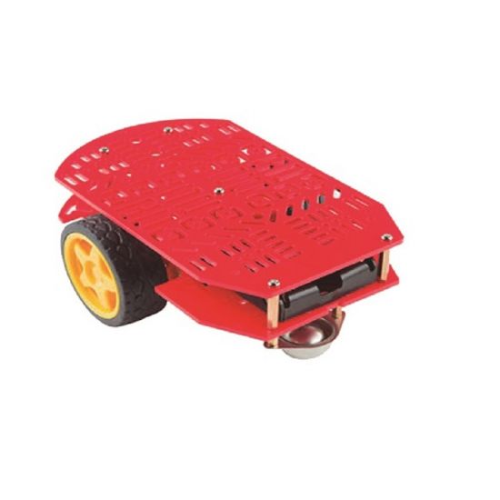 KIT CHASSIS C/ 2 MOTORES 6VDC EM ACRILICO ARDUINO