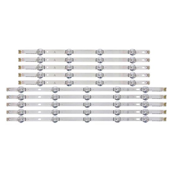 KIT 10 BARRA LED LG 49LB 49LF JG 49LB5500 49LB5600 49LF5100 49LF6200 49LB6200 49LF6400 49LF6200 49LF6450B 49LF5500
