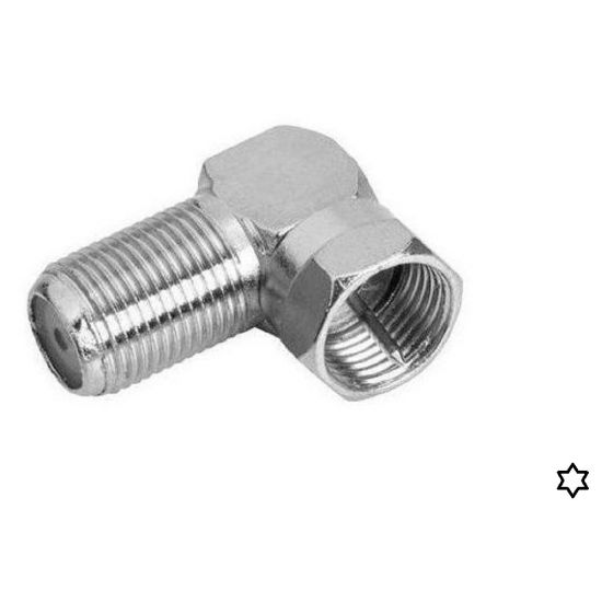 CONECTOR  F FEMEA X F MACHO EM 90 GRAUS