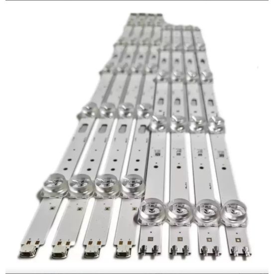 Kit 8 BARRAS LED SAMSUNG 55TU8000G UN55UA7700 55TU7020