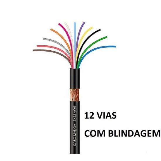 FIO MANGA 12X26 AWG C/BLINDAGEM X100