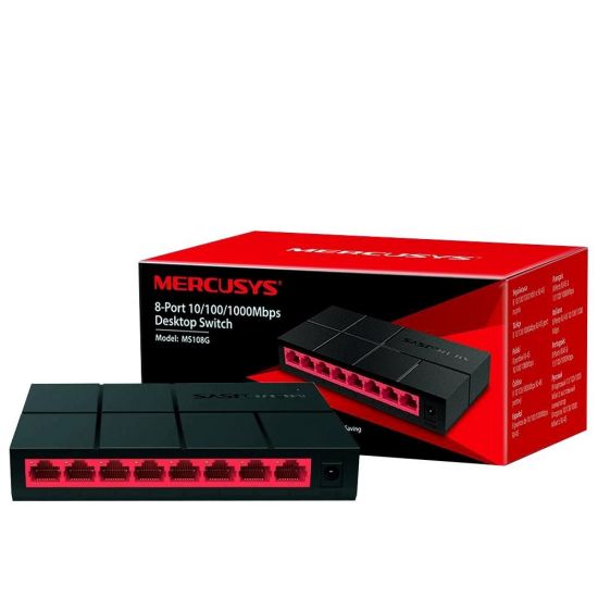 SWITCH 08 PORTAS 10/100/1000MBPS MS108G MERCUSYS