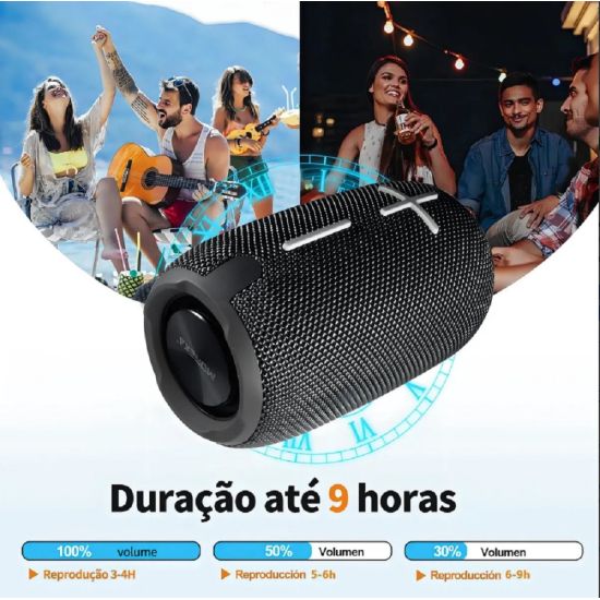 CAIXA DE SOM BLUETOOTH CHARGE MINI RÉPLICA HMASTON 8W AM14