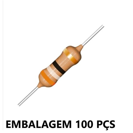 RESISTOR   1/4W       39R EMB C/100