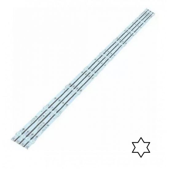 KIT 4 BARRAS LED AOC PHILIPS LE50U7970 50PUG6513 50PFG5813