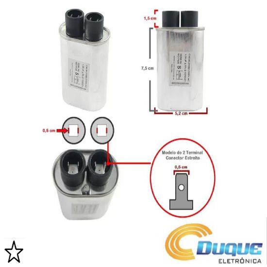 CAPACITOR MICROONDAS 1,05uF TERMINAL LARGO