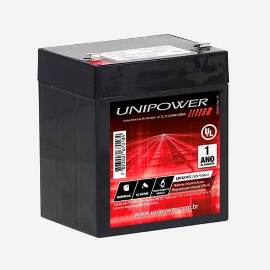 BATERIA SELADA 12V 4,5A UP1245 UNIPOWER