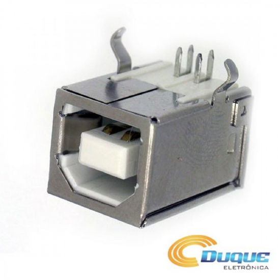 CONECTOR USB FEMEA 90 GRAUS P/IMPRESSORA YH USB03