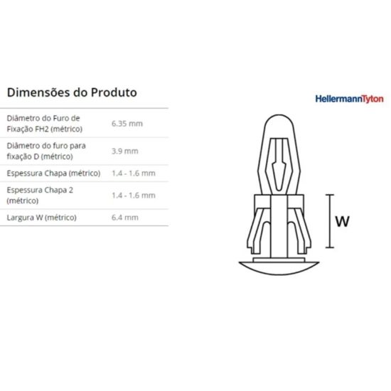 ISOLADOR ESPACADOR  ECI 6,4 HELLERMANN