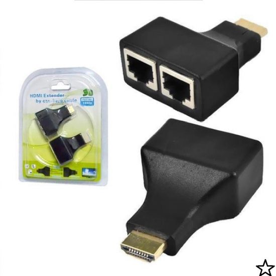EXTENSOR HDMI 30 MTS VIA CABO DE REDE RJ45