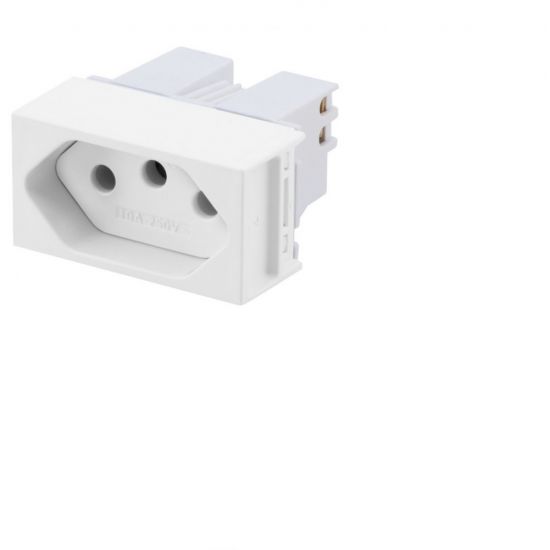 MODULO SLIM TOMADA 10A SLIM BRANCA 2P+T