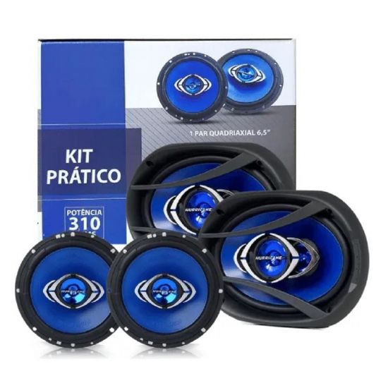 KIT PRATICO FALANTE COAXIAL HURRICANE 2X 6"+2X 6X9