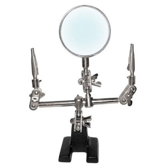 LUPA COM SUPORTE + PINCA HL-S10 HIKARI