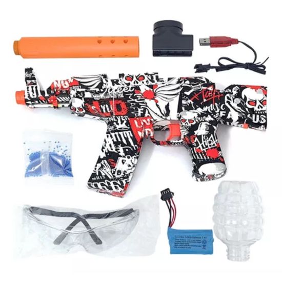 LANCADOR DE BOLINHA DE GEL RECARREGAVEL AK47