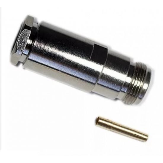 CONECTOR N 50R FÊMEA RETO PRENSA RG213 CF-3C KLC