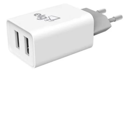 CARREGADOR PAREDE UNIVERSAL ELG 2 SAIDAS 1A E 2.1A