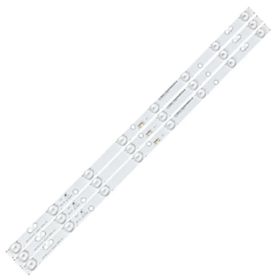 KIT 3 BARRA LED SEMP TOSHIBA DL3270 DL3277 CONECTOR NO CENTRO