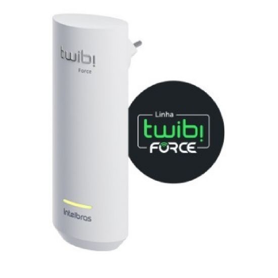ROTEADOR EXTENSOR MESH WI-FI TWIBI FORCE PLUG intelbras