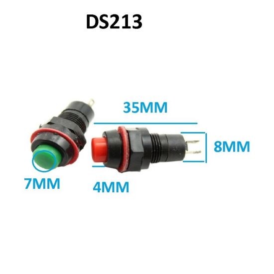 CHAVE PUSH BUTTON MEDIA S/TRAVA DS213 PRETA