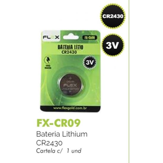 BATERIA LITHIUM CR2430 FLEX (UNITARIO)