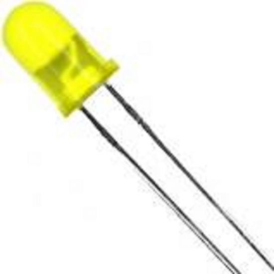 LED  5MM AMARELO DIFUSO (COMUM)