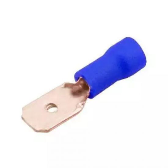 TERMINAL MACHO 4,8 PRE-ISOLADO PVC - AZ CABO 1,50