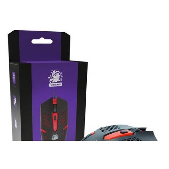 MOUSE 5 GAMER START 2.0 PRETO / VERMELHO
