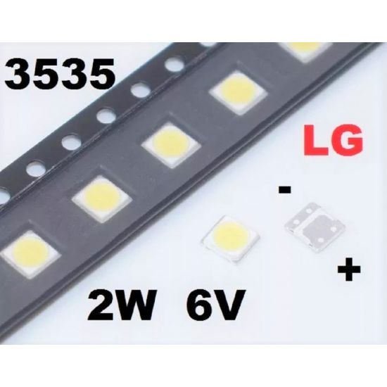 LED SMD 6V 2W 3535 LG/SAMSUNG/PHILCO/TOSHIBA
