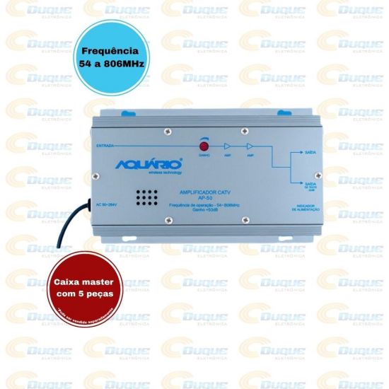 AMPLIFICADOR DE POTENCIA 54-806MHZ AP-50 AQUARIO
