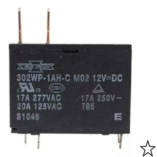 RELE DE FORNO MICROONDAS 12V 16A 250V GRANDE