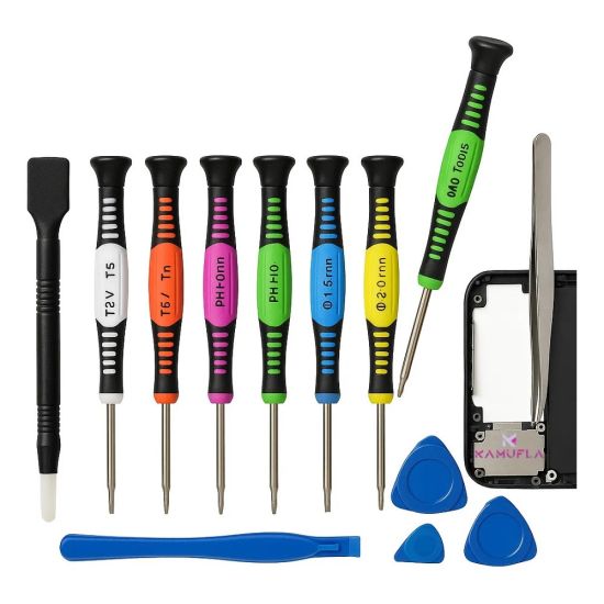 KIT FERRAMENTA 16 PECAS MANUTENCAO CELULAR T4 T5 T6 EXBOM