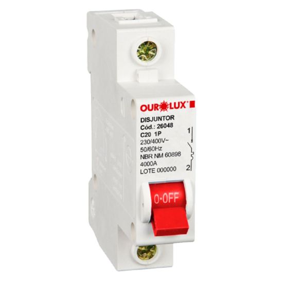 DISJUNTOR DINN 1X20 A OUROLUX