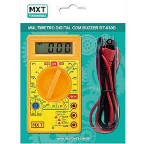 MULTIMETRO DIGITAL MXT C/BUZZER DT830B