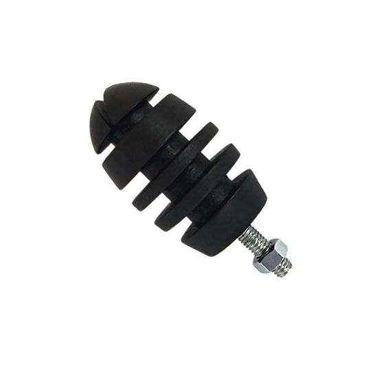 ISOLADOR OVAL PRETO CERCA ELETRICA