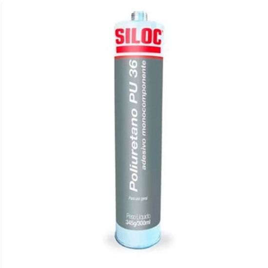 ADESIVO PU36 CINZA SILOC POLIURETANO 345G / 300ML BISNAGA SEM APLICADOR