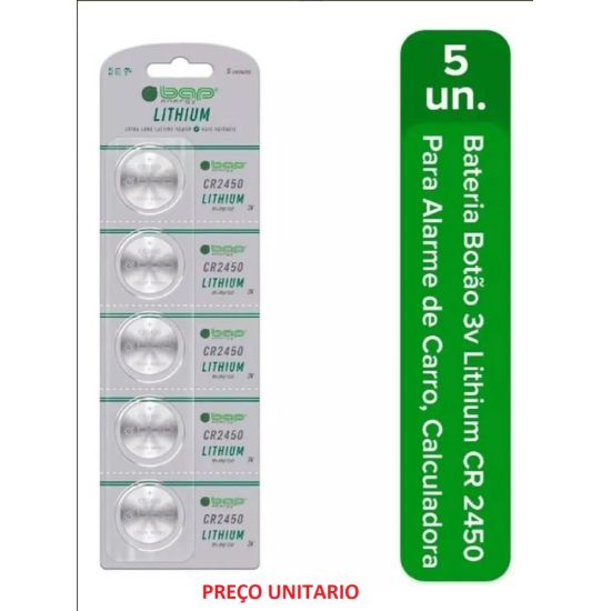 BATERIA CR2450 3V LITHIUM (UNITARIO) BAP ENERGY